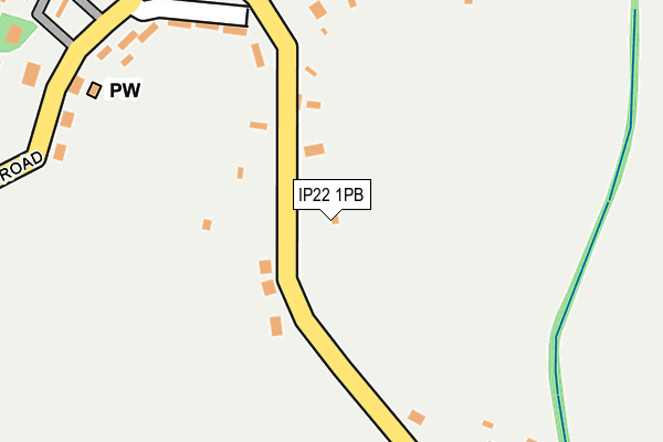 IP22 1PB map - OS OpenMap – Local (Ordnance Survey)