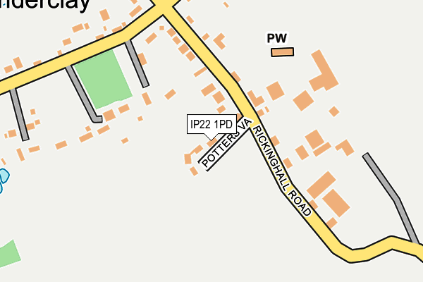 IP22 1PD map - OS OpenMap – Local (Ordnance Survey)