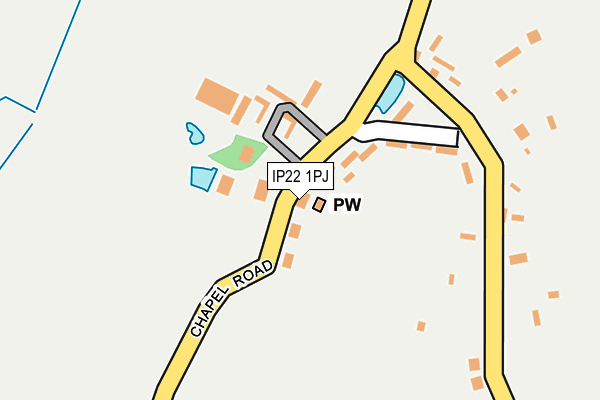 IP22 1PJ map - OS OpenMap – Local (Ordnance Survey)