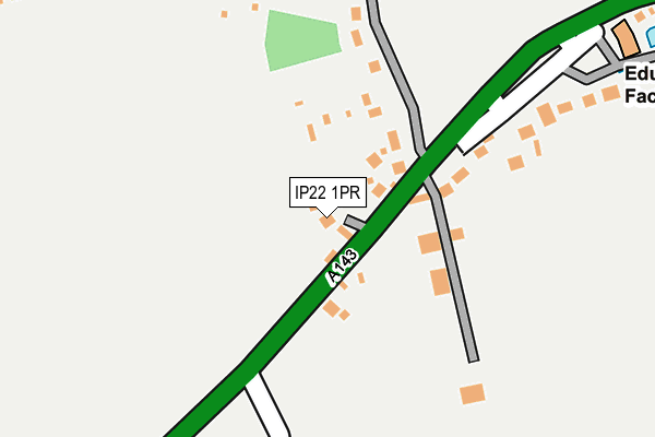 IP22 1PR map - OS OpenMap – Local (Ordnance Survey)