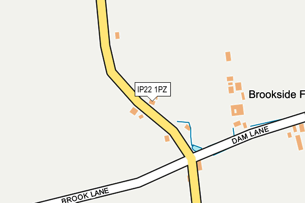 IP22 1PZ map - OS OpenMap – Local (Ordnance Survey)