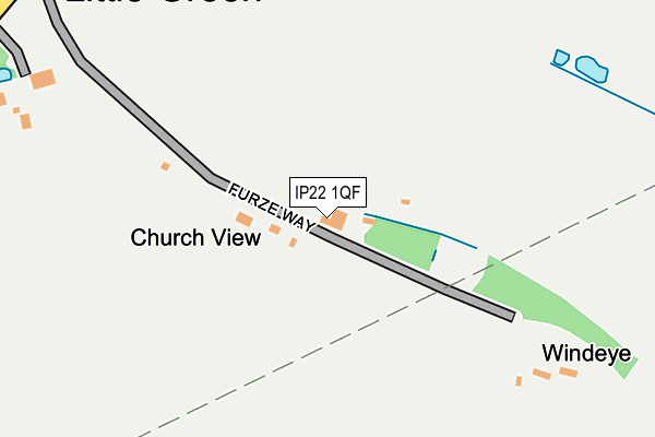 IP22 1QF map - OS OpenMap – Local (Ordnance Survey)