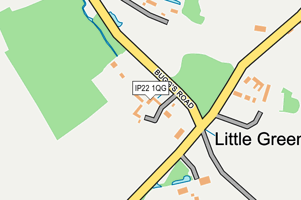 IP22 1QG map - OS OpenMap – Local (Ordnance Survey)