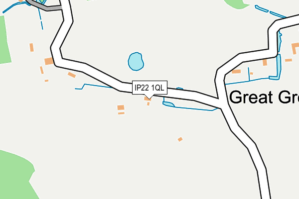 IP22 1QL map - OS OpenMap – Local (Ordnance Survey)