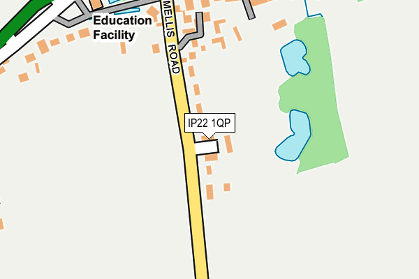 IP22 1QP map - OS OpenMap – Local (Ordnance Survey)