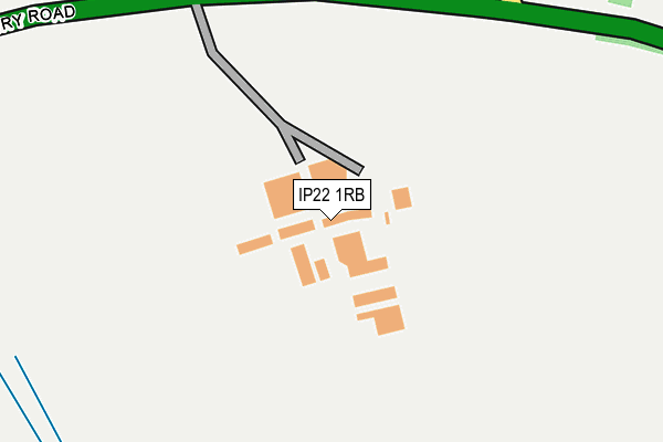 IP22 1RB map - OS OpenMap – Local (Ordnance Survey)