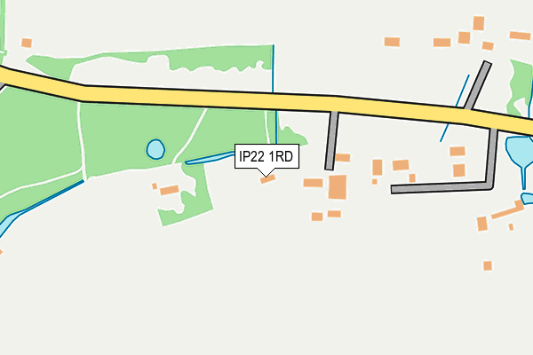 IP22 1RD map - OS OpenMap – Local (Ordnance Survey)