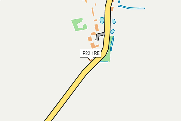 IP22 1RE map - OS OpenMap – Local (Ordnance Survey)