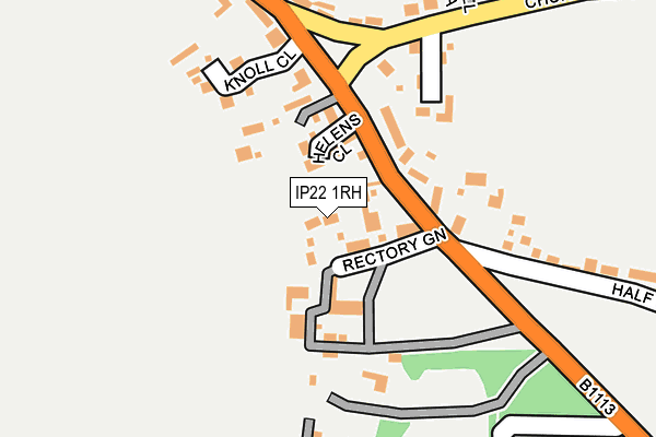 IP22 1RH map - OS OpenMap – Local (Ordnance Survey)