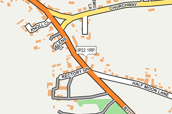 IP22 1RP map - OS OpenMap – Local (Ordnance Survey)
