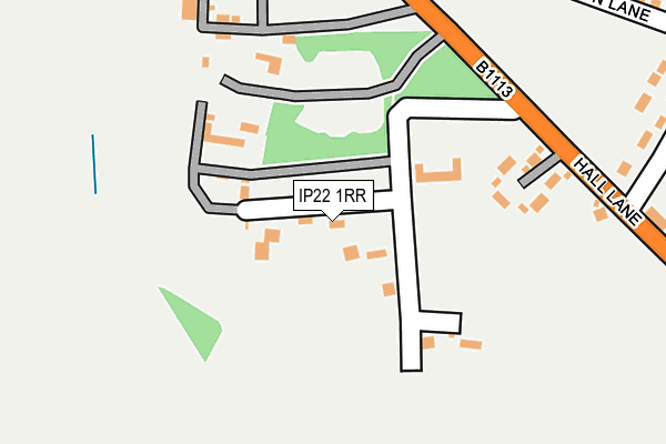 IP22 1RR map - OS OpenMap – Local (Ordnance Survey)