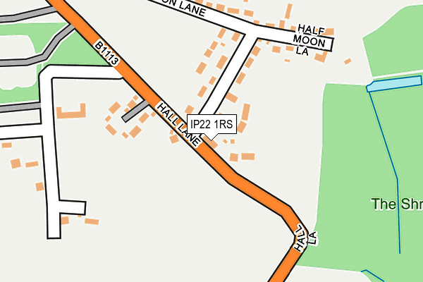 IP22 1RS map - OS OpenMap – Local (Ordnance Survey)