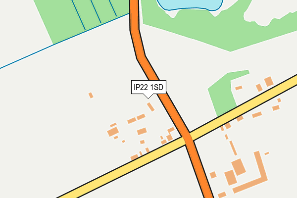 IP22 1SD map - OS OpenMap – Local (Ordnance Survey)