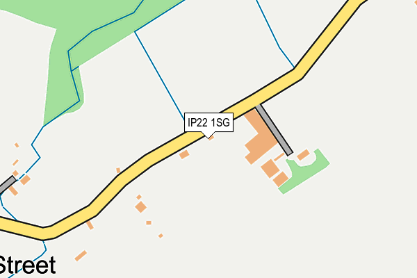 IP22 1SG map - OS OpenMap – Local (Ordnance Survey)