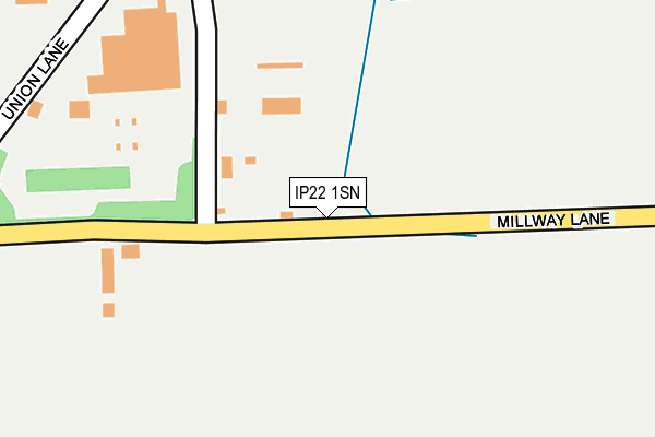 IP22 1SN map - OS OpenMap – Local (Ordnance Survey)