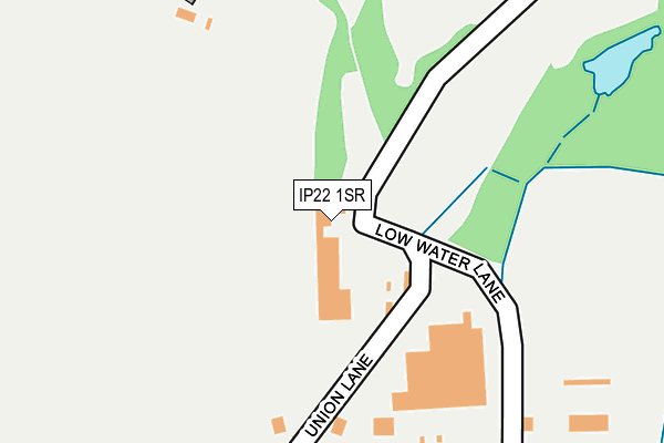 IP22 1SR map - OS OpenMap – Local (Ordnance Survey)