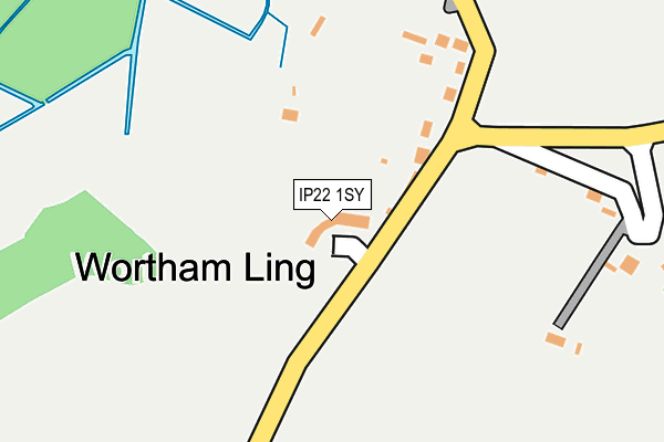 IP22 1SY map - OS OpenMap – Local (Ordnance Survey)