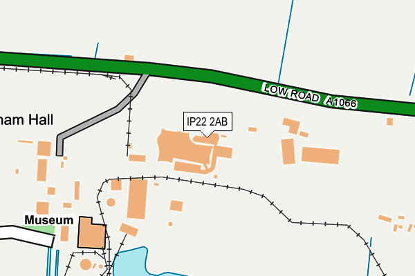 IP22 2AB map - OS OpenMap – Local (Ordnance Survey)