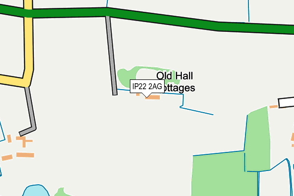 IP22 2AG map - OS OpenMap – Local (Ordnance Survey)
