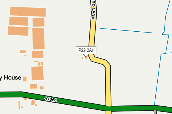 IP22 2AH map - OS OpenMap – Local (Ordnance Survey)