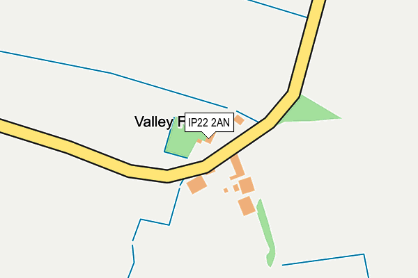 IP22 2AN map - OS OpenMap – Local (Ordnance Survey)