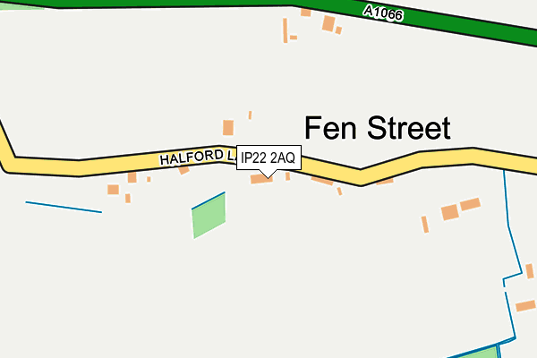 IP22 2AQ map - OS OpenMap – Local (Ordnance Survey)