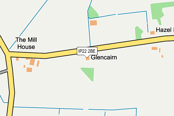 IP22 2BE map - OS OpenMap – Local (Ordnance Survey)