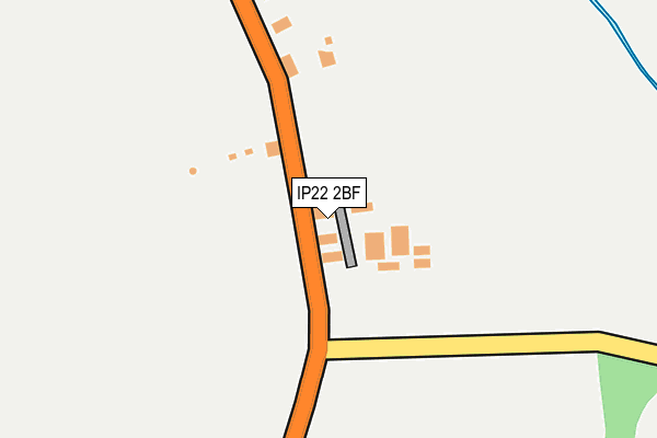 IP22 2BF map - OS OpenMap – Local (Ordnance Survey)