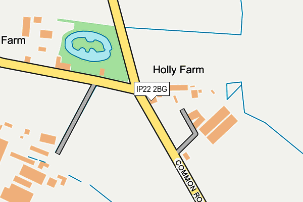 IP22 2BG map - OS OpenMap – Local (Ordnance Survey)