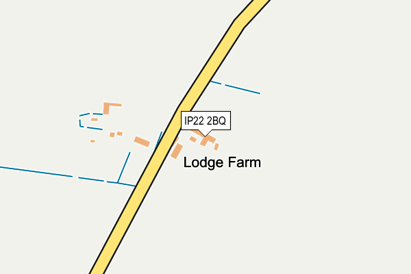 IP22 2BQ map - OS OpenMap – Local (Ordnance Survey)