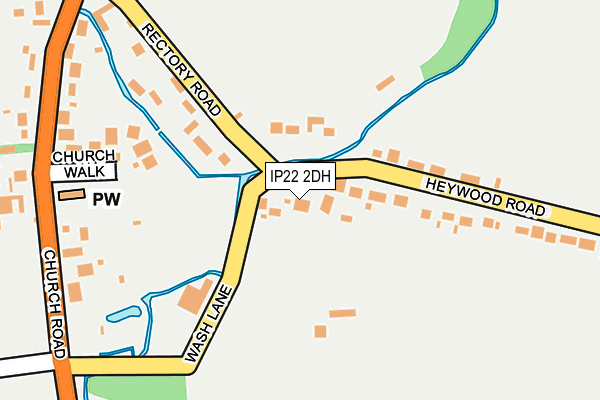 IP22 2DH map - OS OpenMap – Local (Ordnance Survey)