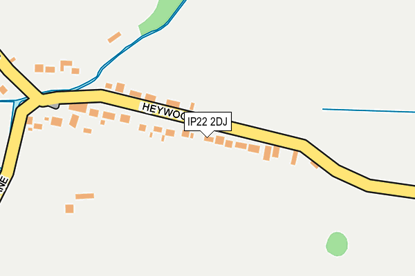 IP22 2DJ map - OS OpenMap – Local (Ordnance Survey)