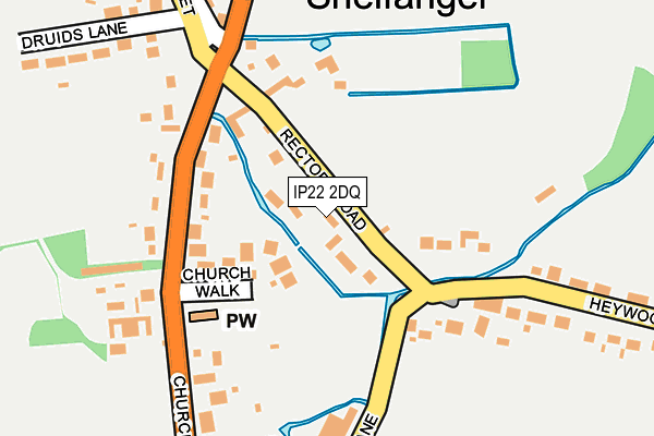 IP22 2DQ map - OS OpenMap – Local (Ordnance Survey)