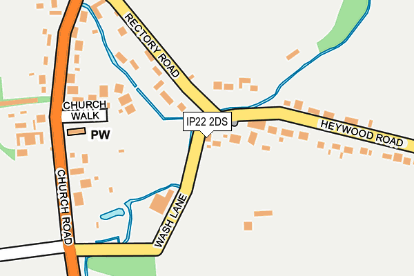 IP22 2DS map - OS OpenMap – Local (Ordnance Survey)