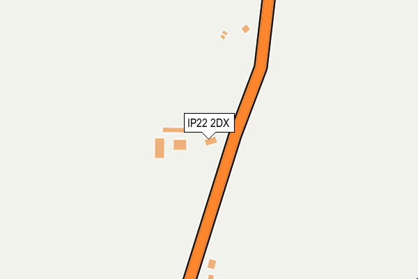IP22 2DX map - OS OpenMap – Local (Ordnance Survey)