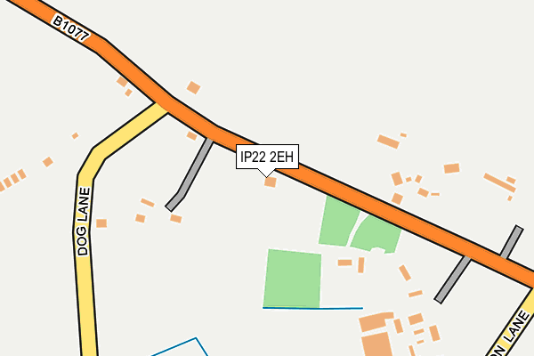IP22 2EH map - OS OpenMap – Local (Ordnance Survey)