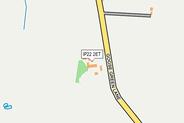 IP22 2ET map - OS OpenMap – Local (Ordnance Survey)