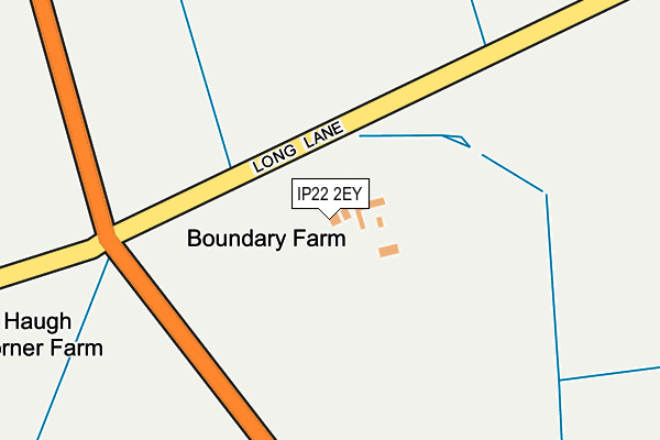 IP22 2EY map - OS OpenMap – Local (Ordnance Survey)