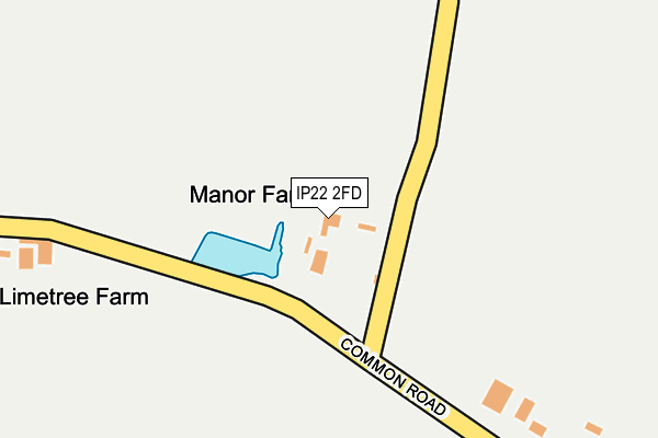 IP22 2FD map - OS OpenMap – Local (Ordnance Survey)