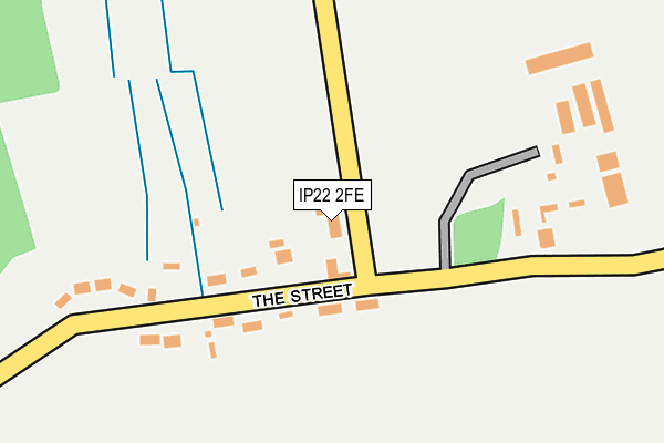 IP22 2FE map - OS OpenMap – Local (Ordnance Survey)