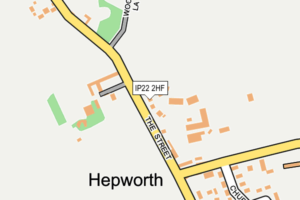 IP22 2HF map - OS OpenMap – Local (Ordnance Survey)