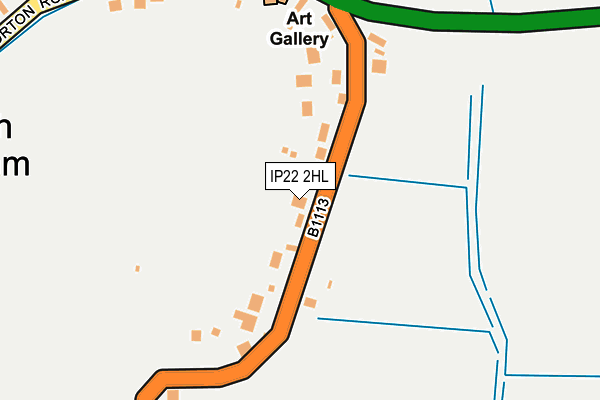 IP22 2HL map - OS OpenMap – Local (Ordnance Survey)