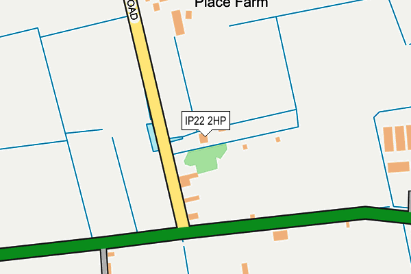 IP22 2HP map - OS OpenMap – Local (Ordnance Survey)