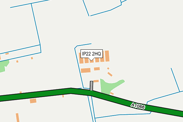 IP22 2HQ map - OS OpenMap – Local (Ordnance Survey)