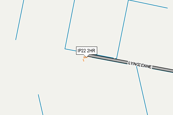 IP22 2HR map - OS OpenMap – Local (Ordnance Survey)