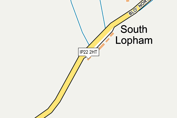 IP22 2HT map - OS OpenMap – Local (Ordnance Survey)