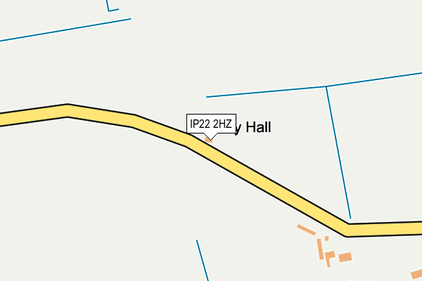 IP22 2HZ map - OS OpenMap – Local (Ordnance Survey)