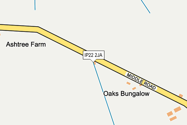 IP22 2JA map - OS OpenMap – Local (Ordnance Survey)