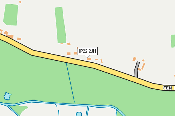 IP22 2JH map - OS OpenMap – Local (Ordnance Survey)