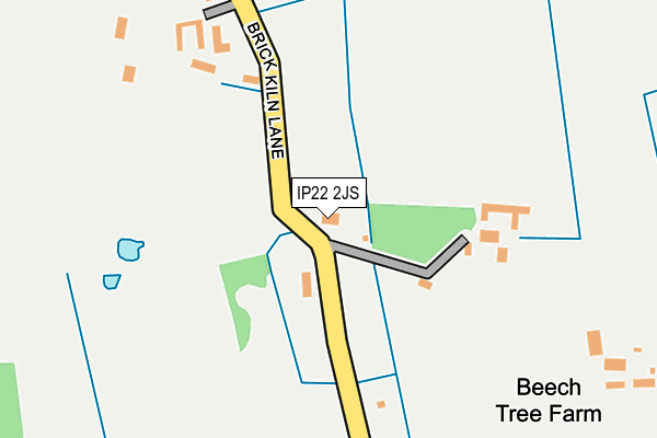 IP22 2JS map - OS OpenMap – Local (Ordnance Survey)